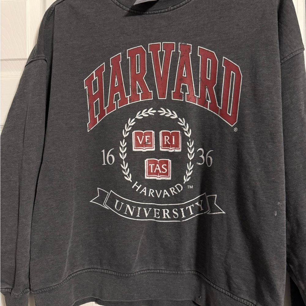 Primark Harvard University Charcoal Crewneck